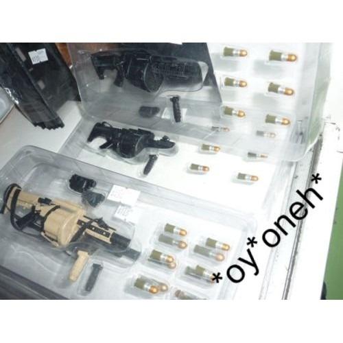 1 6  ZYTOYS MGL 140 105 TOY SHORT GUN SET SELECTION 1 FOR FIGURE  8020 軍人公仔用 現代槍械 武器 一套六枝 黑色沙色 (PIU750SA) Hot on Sale