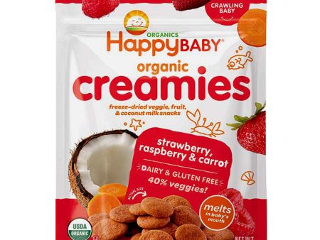 Happy Baby Organic Strawberry Raspberry Carrot Creamies - 1 oz For Cheap