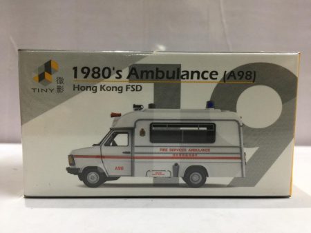 TOYEAST TINY CITY 19 DIE-CAST MODEL CAR 1980 s AMBULANCE A98 HONG KONG FSD ATC64953 10510 (C1120-23) For Cheap