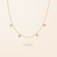 10K Gold Diamond Initial Drop Necklace Fashion