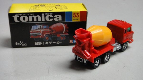 VINTAGE TOMICA 53 - HINO TRUCK MIXER CAR 混凝土攪拌車 田螺車 MADE IN JAPAN (PIU20) Discount