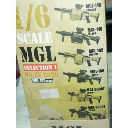 1 6  ZYTOYS MGL 140 105 TOY SHORT GUN SET SELECTION 1 FOR FIGURE  8020 軍人公仔用 現代槍械 武器 一套六枝 黑色沙色 (PIU750SA) Hot on Sale