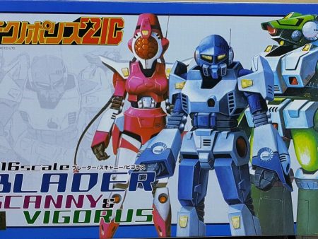 AOSHIMA 04433 TECHNO POLICE 21C NO.2 1 16 BLADER SCANNY & VIGORUS MODEL KIT (PIU KW20-80) 特價發售 Sale