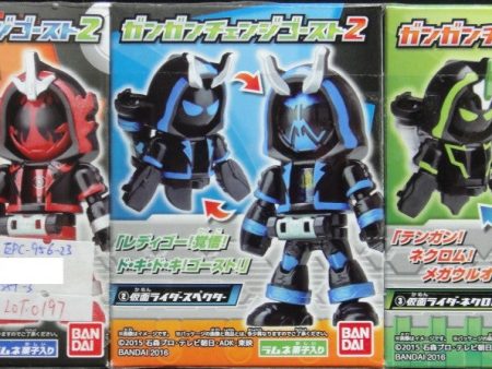 萬代 幪面超人GHOST 幽靈變身2 盒蛋套裝 BANDAI KAMEN RIDER GHOST GANGAN CHANGE GHOST 2 KAMEN RIDER GHOST TOUCON BOOST KAMEN RIDER SPECTER KAMEN RIDER NECROM SET 00941 (EPC-956-23s) Fashion