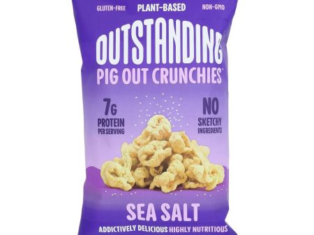 Pig Out Original Sea Salt Pigless Pork Rinds Crunchies 3.5 - oz. For Cheap