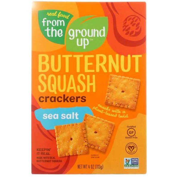 From The Ground Up Butternut Squash Sea Salt Crackers - 4 oz. Online