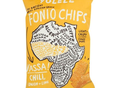 Yolele Fonio Chips Yassa! Chili Onion + Lime - 5 oz Online Sale