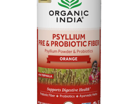 Organic India Psyllium Pre & Probiotic Fiber Orange - 10 oz Discount