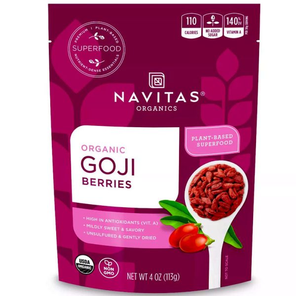 Navitas Organics Vegan Organic Goji Berries - 4 oz. For Sale