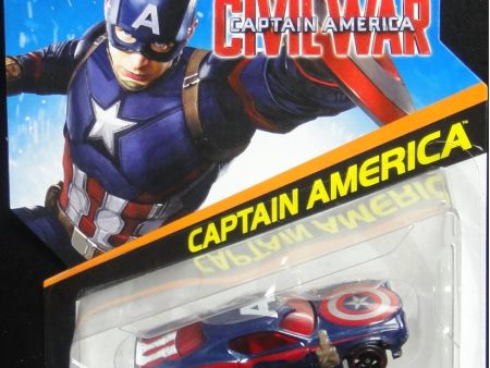 美泰 風火輪 美國隊長3 英雄內戰 美國隊長 肌肉車 MATTEL HOT WHEELS MARVEL CAPTAIN AMERICA CIVIL WAR CAPTAIN AMERICA MUSCLE CAR DJJ57 (PIU KW268B-18) Supply