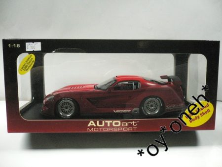 AUTOART 1 18 DODGE VIPER COMPETITION COUPE 2004 PLAIN BODY VERSION RED (80420) (C802-50) For Sale