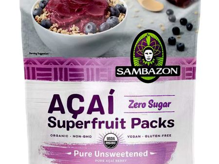 Sambazon Açaí Superfruit Frozen Pure Unsweetened Smoothie Packs - 14.1 oz. Hot on Sale