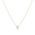 10K Gold Diamond Initial Drop Necklace Fashion