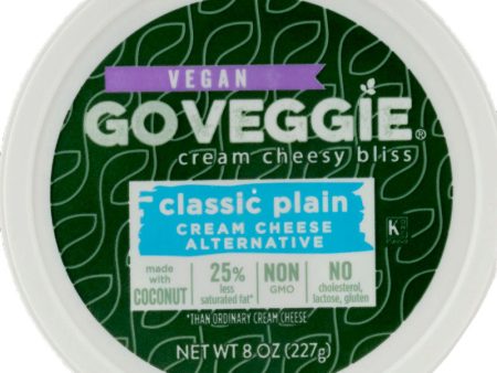 GoVeggie Vegan Classic Plain Cream Cheese Alternative -  8 oz. Hot on Sale