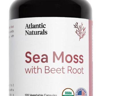 Atlantic Naturals Organic Sea Moss With Beet Root Capsules, 120 vc For Discount