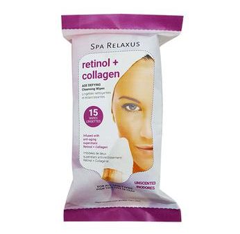 Relaxus: Retinol + Collagen Cleansing Wipes Online