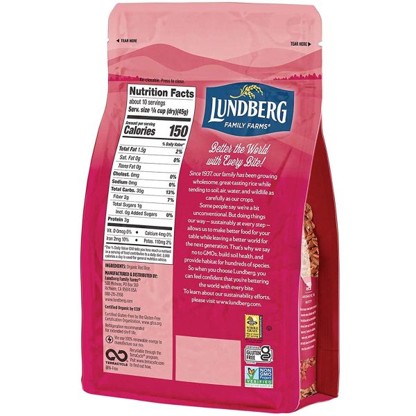 Lundberg Rice Organic California Red Jasmine Rice - 16 oz. Online