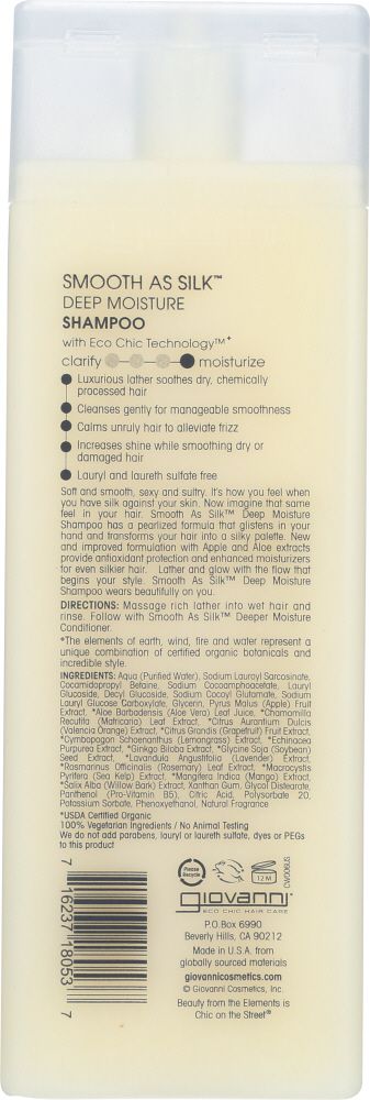 Giovanni Smooth As Silk Deep Moisture Shampoo - 8.5 fl oz. Supply