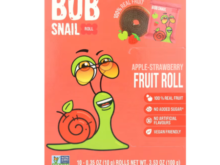 Bob Snail Apple Strawberry Fruit Rolls - 10 pk on Sale