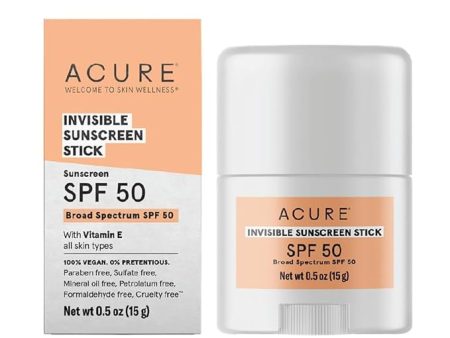 ACURE Invisible Sunscreen Stick SPF 50 - 0.5 oz Online now