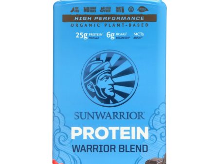 Sunwarrior Protein Warrior Blend Chocolate - 1.65 lb Discount