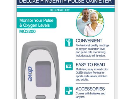 Drive Medical: Deluxe Fingertip Pulse Oximeter Cheap