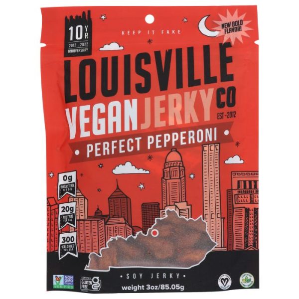 Louisville Vegan Jerky Co Enid s Perfect Pepperoni - 3oz Supply