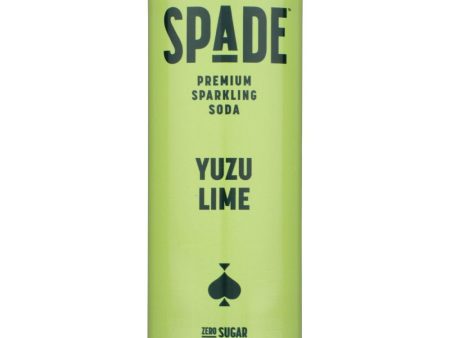 Spade Yuzu Lime Premium Sparkling Soda - 12 fo For Sale