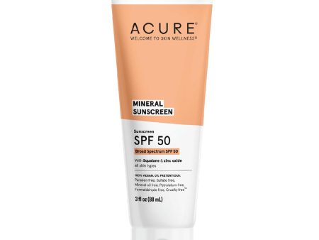 ACURE Mineral Sunscreen SPF 50 - 3 fo For Cheap