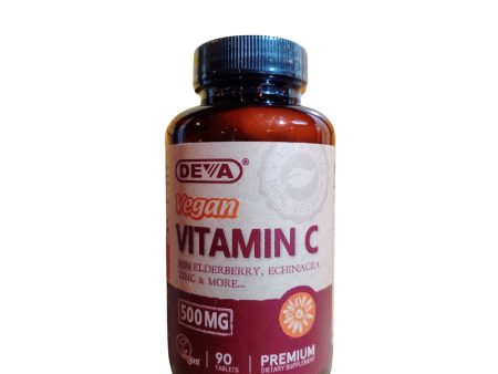 Vitamina C vegana 500 MCG 90 tablets - Deva Online now