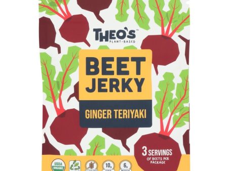 Theo s Plant Based Beet Jerky Ginger Teriyaki - 2 oz Online