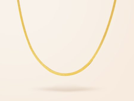 10K Gold Herringbone Necklace Supply