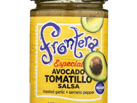 Frontera Avocado Tomatillo Salsa With Roasted Garlic And Serrano Pepper Medium- 12.5 oz. For Discount