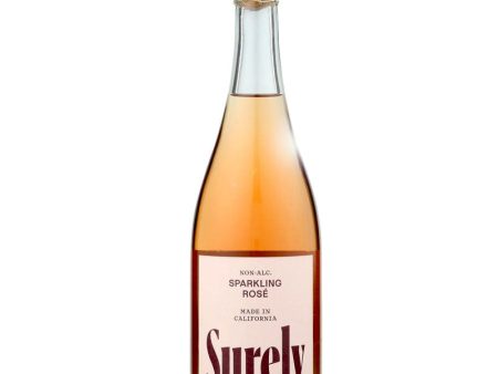 Surely Non Alcoholic Sparkling Rosé - 25.36 fl oz. Hot on Sale