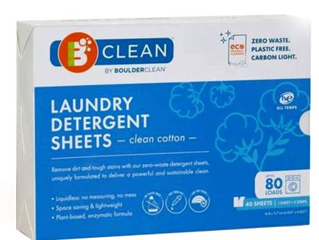 Boulder Clean Laundry Detergent Sheets Clean Cotton - 40 ct. Fashion