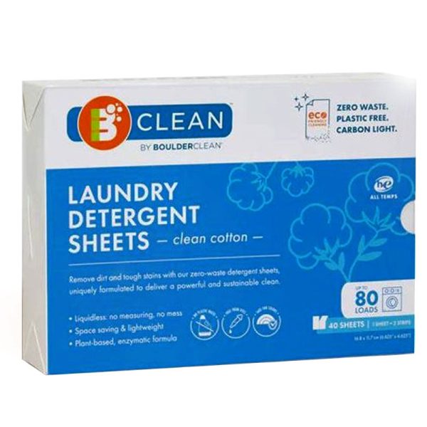 Boulder Clean Laundry Detergent Sheets Clean Cotton - 40 ct. Fashion