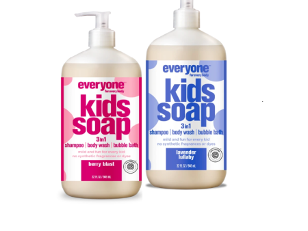 Everyone Kids Soap 3 in 1 Shampoo Body Wash Bubble Bath - 2 ct. Online