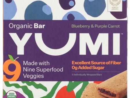 Yumi Bar Organic Blueberry and Purple Carrot - 3.7 oz Fashion