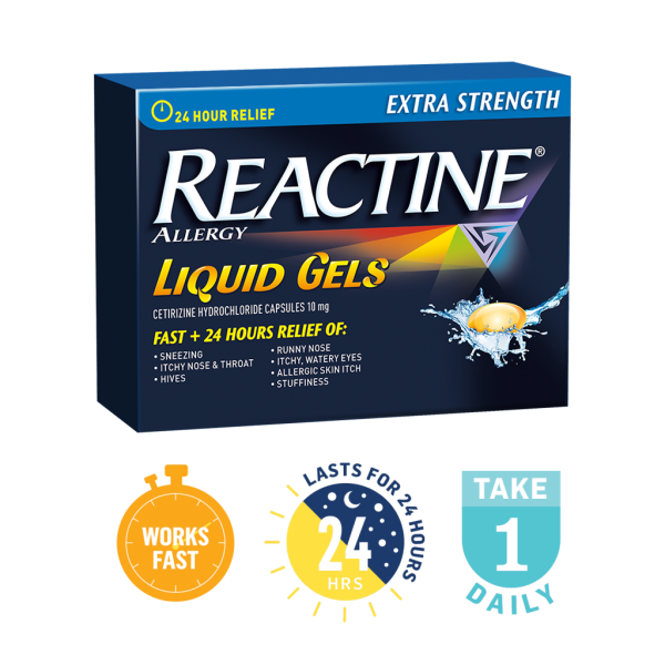 Reactine:  Allergy Liquid Gels - Extra Strength For Discount