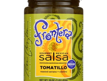 Frontera Gourmet Mexican Roasted Serrano Cilantro Tomatillo Salsa - 16 oz. Online Hot Sale