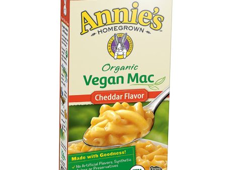 Annie s Organic Vegan Mac - Cheddar Flavor - 6 oz. Online