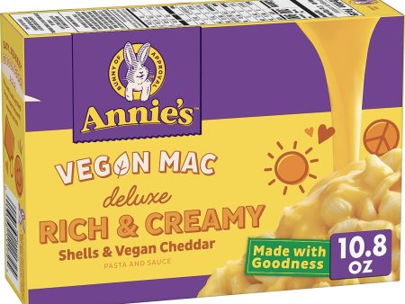 Annie s Organic Deluxe Rich & Creamy - Shells & Vegan Cheddar - 10.8 oz. For Cheap