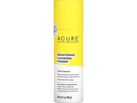 Acure Brightening Cleansing Powder Facial Cleanser - 1 oz Online Hot Sale