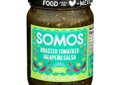 Somos Roasted Tomatillo Jalapeno Salsa Mild - 12 oz. Online Hot Sale