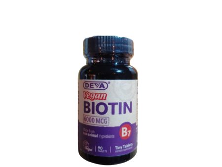 Biotina Vegana 6000 MCG 90 capsulas- Deva For Discount