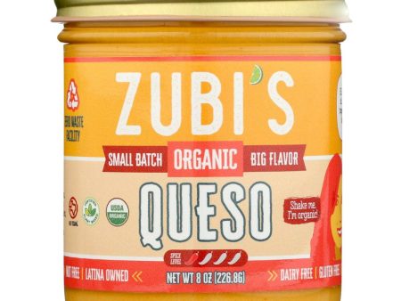 Zubis Organic Dairy Free Queso Dip - 8 oz. Online now