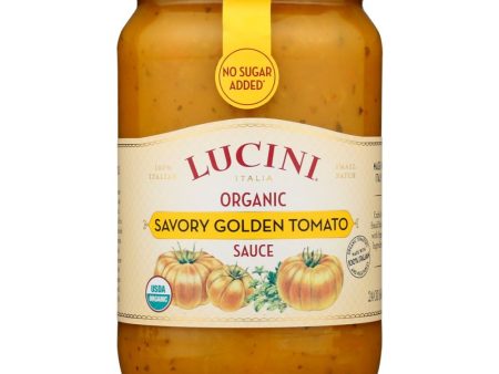 Lucini Organic Savory Golden Tomato Sauce - 24 oz For Cheap