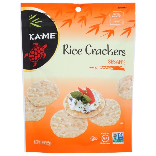 Ka-Me Rice Crackers Sesame - 3 oz Online Hot Sale