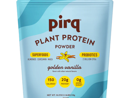 Pirq Plant Protein Powder Golden Vanilla - 1.14 lb Hot on Sale