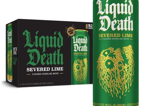 Liquid Death Sparkling Water Severed Lime- 8pk Online